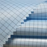 5mm פס אריג פוליאסטר בד אנטיסטטי ארוגים עבור בגדים antistatic