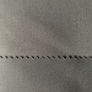 בד פוליאסטר ממוחזר TCW23/MOOSO REC עם כותנה אורגנית 65/35 2/1 טוויל גמישות מכנית 250 גרם למ"ר